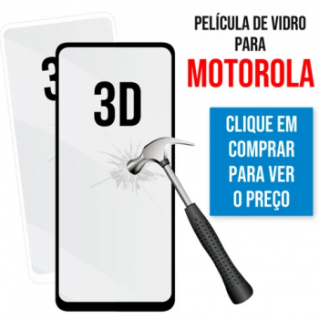 Película de Vidro 3D para Motorola Moto G40 Fusion/Moto G60/Moto G60s Preta
