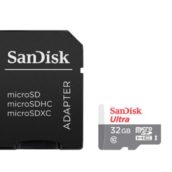 CARTAO MICRO SD 32GB C/ADAPTADOR ULTRA SDSQUNR-032G-GN3MA SANDISK
