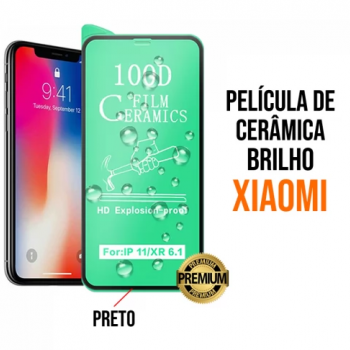 Película de Cerâmica Brilho para Xiaomi Poco X4 Pro Preta