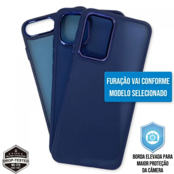 Capa iPhone 12 e 12 Pro - Clear Case Fosca Navy Blue