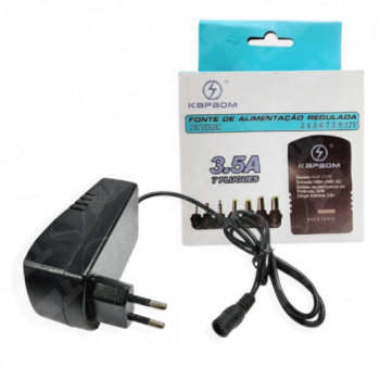 Fonte de Alimentaçao Regulada Universal 3v a 12v 3.5A (KAP-C115)