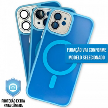Capa iPhone 11 Pro Max - Clear Case Fosca Magsafe Sierra Blue