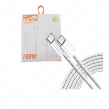Cabo de Dados e Carga Tipo C x Tipo C 100W (EL-3122-CC) - 1m