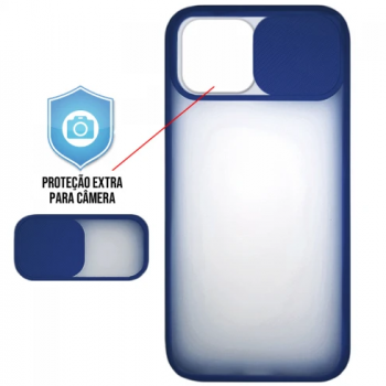 Capa para iPhone 12 Pro Max - Cam Protector Azul Marinho