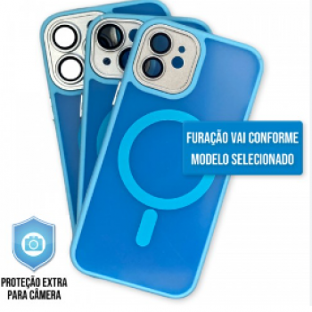 Capa iPhone 12 Pro Max - Clear Case Fosca Magsafe Sierra Blue