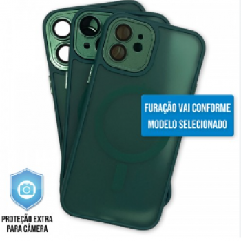 Capa iPhone 11 Pro Max - Clear Case Fosca Magsafe Cangling Green