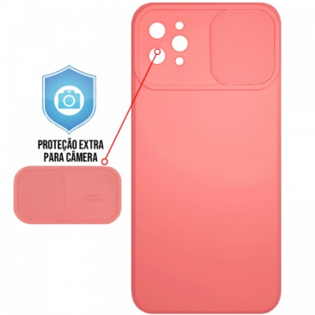 Capa para iPhone 11 Pro Max - Emborrachada Cam Protector Salmão