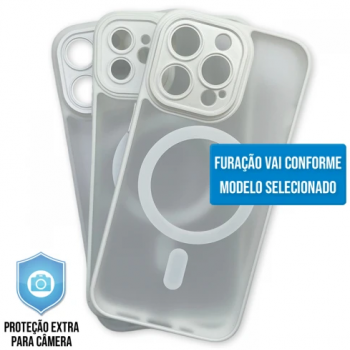 Capa iPhone 12 Pro Max - Clear Case Fosca Magsafe Pearly White