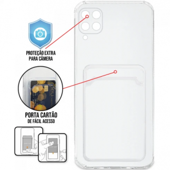 Capa Samsung Galaxy M62 e F62 - TPU Premium Case Card Transparente