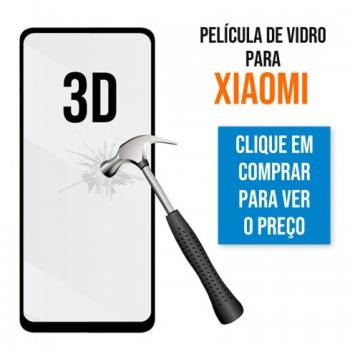 Película de Vidro 3D para Xiaomi Redmi 15 4G e 5G Preta