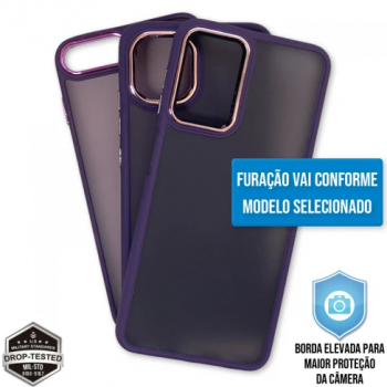 Capa Motorola Moto G14 - Clear Case Fosca Dark Purple