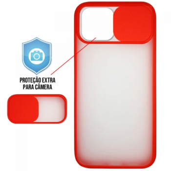 Capa para iPhone 12 Pro Max - Cam Protector Vermelha