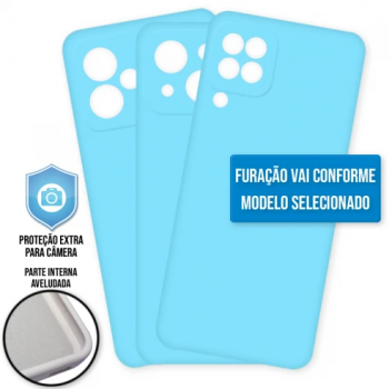 Capa Motorola Moto E7 Plus - Cover Protector Azul Turquesa