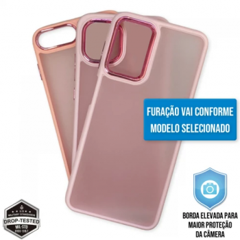 Capa Samsung Galaxy A03 - Clear Case Fosca Chanel Pink