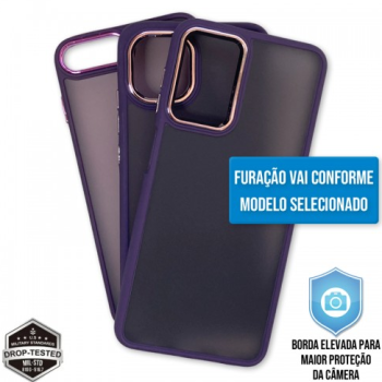 Capa Samsung Galaxy S25 Plus 5G - Clear Case Fosca Dark Purple