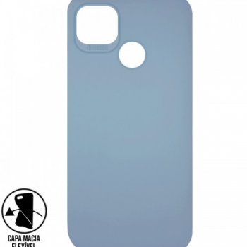 Capa para Motorola Moto G9 Power - Emborrachada Top Frosted Azul Aço
