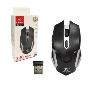 MOUSE OPTICO S/ FIO WIRELESS USB 1600DPI (KA-611B)