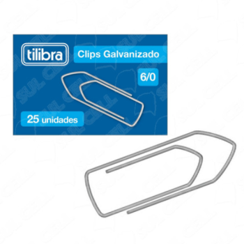 Clips Galvanizado 6/0 c/ 25 Und (300535) Tilibra