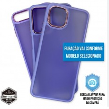 Capa Motorola Moto G54 5G - Clear Case Fosca Dark Purple
