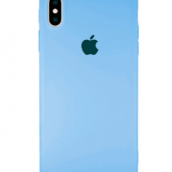 Capa iPhone X e XS - Emborrachada Premium Padrão Azul Claro