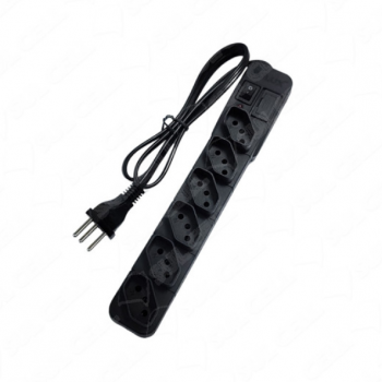 Filtro de Linha 6 Tomadas (2P + T) 10A c/ Chave Liga Desliga - 1m (20301006111)