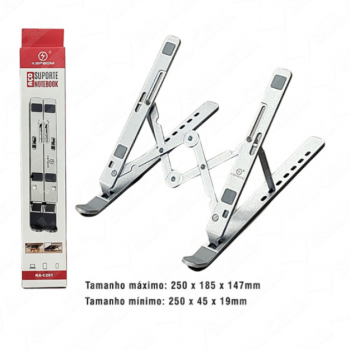 Suporte p/ Notebook Ajustavel Dobravel em Aço (KA-C281)