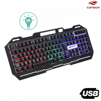 Teclado Gamer USB KG-40BK C3 Tech - Preto