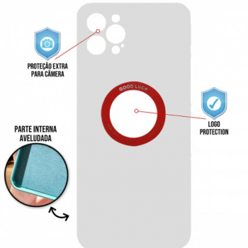 Capa para iPhone 12 Pro Max - Case Silicone Safe Glass Gelo