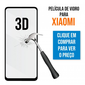 Película de Vidro 3D para Xiaomi Redmi Note 13 4G Preta