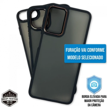 Capa Samsung Galaxy A34 5G - Clear Case Fosca Graphite Black