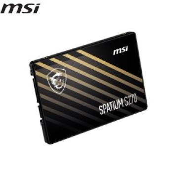SSD MSI SPATIUM 240GB S270 SATA3 2,5 7MM LEITURA 500MB/S GRAVACAO 400MB/S