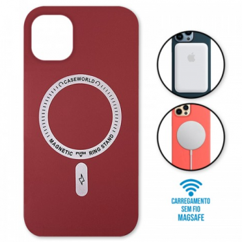 Capa iPhone 12 e 12 Pro - Padrão Magsafe Coral