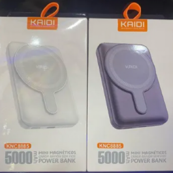 Carregador Power Bank 5000mAh com Magsafe KNC8885 Kaidi - Branco