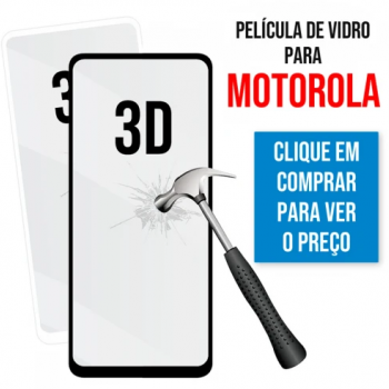 Película de Vidro 3D para Motorola Moto E30 e E40 Preta
