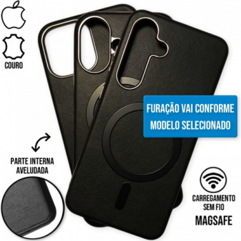Capa Samsung Galaxy S25 Ultra 5G - Couro Magsafe Black