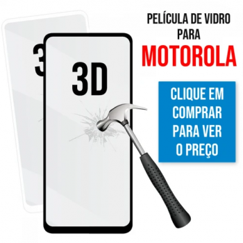 Película de Vidro 3D para Motorola Moto E13 Preta
