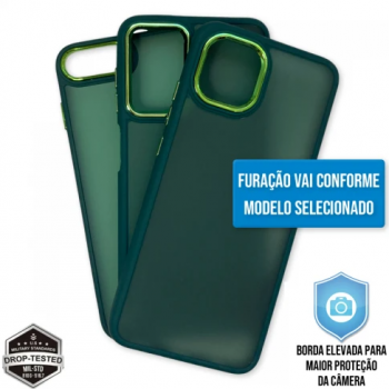 Capa iPhone 13 - Clear Case Fosca Cangling Green