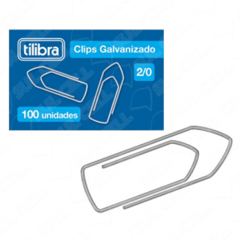 Clips Galvanizado 2/0 c/ 100 Und (300471) Tilibra