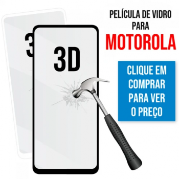 Película de Vidro 3D para Motorola Moto G13 e G23 Preta