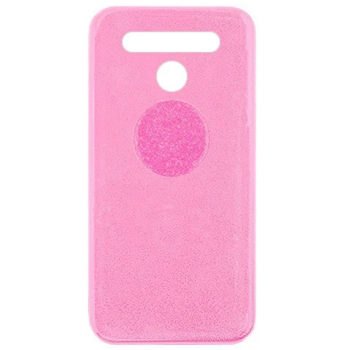 Capa para LG K61 - Glitter New com PopSocket Rosa