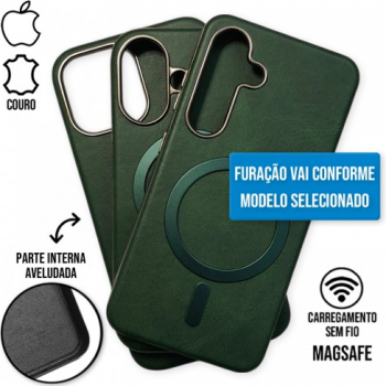 Capa Samsung Galaxy S25 Ultra 5G - Couro Magsafe Dark Green
