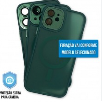 Capa iPhone 15 - Clear Case Fosca Magsafe Cangling Green