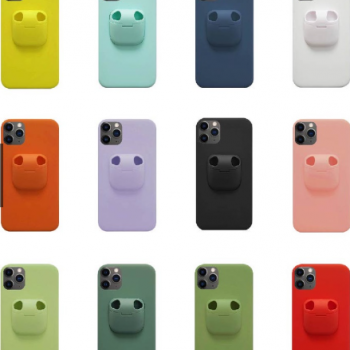 Capa iPhone 11 Pro Max - Padrão com Suporte para Airpods Verde Abacate