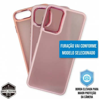 Capa iPhone 13 Pro - Clear Case Fosca Chanel Pink
