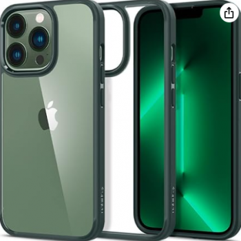 Capa iPhone 13 Pro - Clear Case Verde