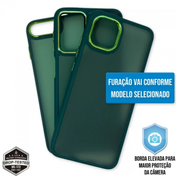 Capa iPhone 15 - Clear Case Fosca Cangling Green