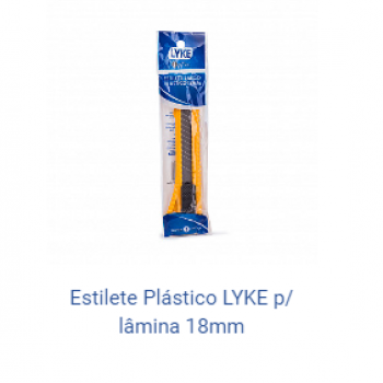 ESTILETE PLASTICO - LAMINA 18MM - (BLIST)