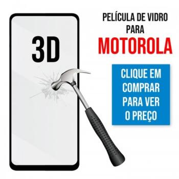 Película de Vidro 3D para Motorola Moto G05 e G15 Preta