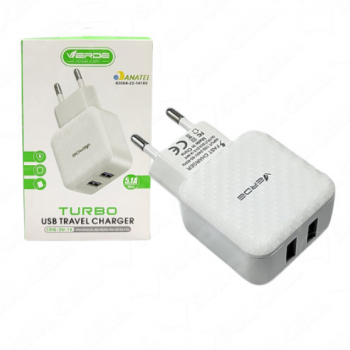 Fonte Carregador de Tomada Turbo 5.1A Usb Duplo (CDQ-2U-16)