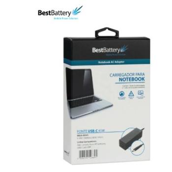 FONTE USB-C PARA NOTEBOOK ATE 65W - Designado para USB-C Lenovo ThinkPad E14 Nr Serie: 5712369 / 5712386 /